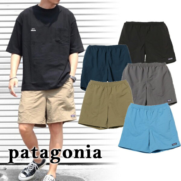 【Patagonia】パタゴニア P-6 ロゴ バギーズ・ロング 7インチ P6 LOGO ハーフパンツ ショートパンツ メンズ ブランド バギーズロング アウトドアブランド メンズハーフパンツ おしゃれ アウトドア キャンプ 海 サーフィン 山登り メッシュ メンズ水着 水陸両用 速乾性 水着