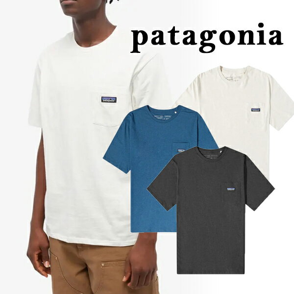 パタゴニア P-6 ロゴ メンズ・デイリー・ポケット・ティー Tシャツ M's P-6 REGENERATIVE COTTON POCKET T-SHIRT P6 LOGO カットソー メンズ ブランド おしゃれ お洒落 アメカジ レディース アウトドア キャンプ 山 海 サーフィン 山登り 売れ筋アイテム 半袖