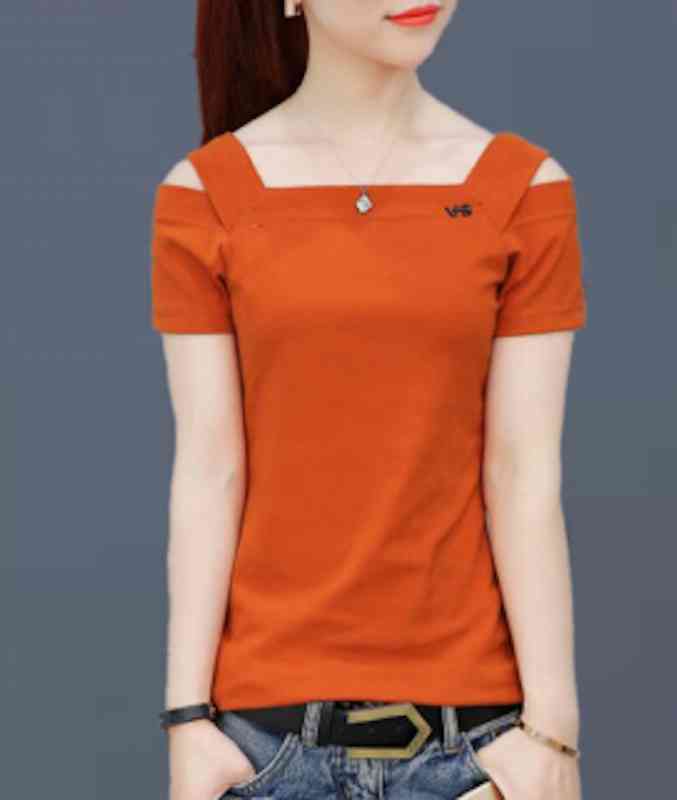 素色 - 【＼クーポン利用で20%OFF!／】 Tシャツ レディース コーデ ブラウス ブランド ロング 薄手 半袖 かわいい 涼しい 大人 ブラック カジュアル ティーシャツ Vネック 7分袖 トレーナー 無地 人気 春 シャツ ジム 夏 ロゴ おしゃれ ゆったり スポーツ 40代 5分袖