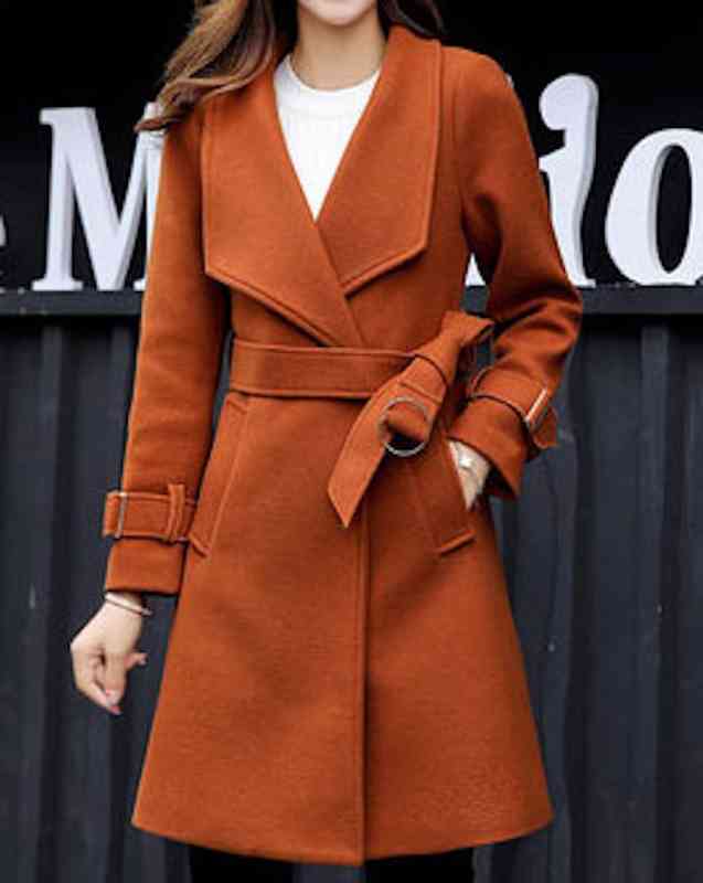 Turn-Down Collar Coat - トレンチコート レディース 黒 人気 モッズコート 冬 ロング丈 コーデ チェスターコート 40代 50代 コットン ダッフルコート 30代 ショート 春 ビジネス スプリングコート ステンカラーコート 秋 ロングコート ブランド ロング 英国 コート ブランド tps-943