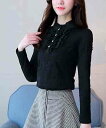 ブラウス レディース シフォン カジュアル ボウタイ オフィス スーツ 厚手 春 事務服 レース 長袖 黒 フリル ノーアイロン きれいめ フォーマル 高品質 おしゃれ 秋 50代 シャツ 安い ワンピース 冬 人気 白 ブランド Tシャツ カットソー ブランド ランキング tps-1066
