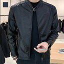 【\クーポン利用で20%OFF!/】 ライダースジャケット メンズ シングルレザージャケット ショット ブルゾン 着こなし 革ジャン 冬 秋 アウター ダブル レザー ブランド おすすめ Tシャツ 厚手 革 おしゃれ セール レザージャケット シングル スエード ジャケット