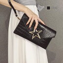 【\クーポン利用で20%OFF!/】 クラッチバッグ レディース 2WAYスタークラッチバッグ 黒 小さめ 夏 冬 レザー ハンドバッグ 革 A4 レース パー...
