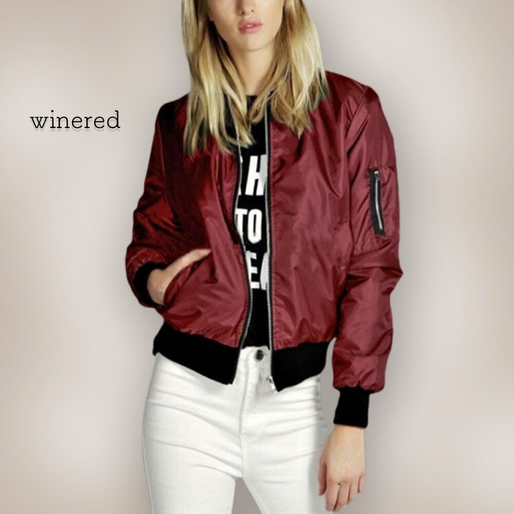 ブルゾンレディースMA-1丈パーカ...