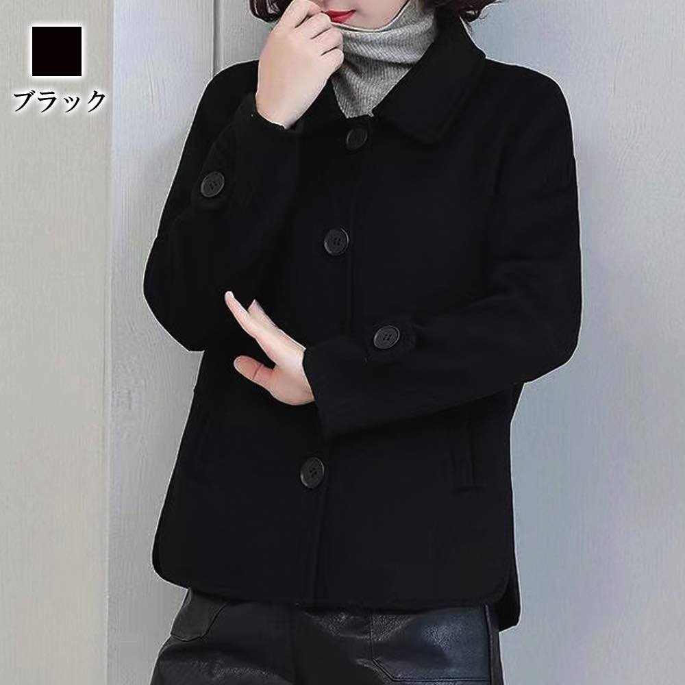 Coat Classic(コートクラシック)のステンカラーコート レディース スリット入りショートコート ロングコート アウター コーデ 厚手 トレンチコート スタンドカラーコート 秋 大人 チェスターコート ウール ショート丈 丈 大きいサイズ コート 冬 ロング 40代 ミドル 人気 ピーコート 春 トレーナー 50代｜アングル3