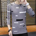 【\クーポン利用で20%OFF!/】 Tシャツ メンズ 幾何学柄ロングTシャツ 肌着 おしゃれ ロング スポーツ コットン 長袖 厚手 Vネック ティーシャツ ブランド ゆったり 無地 ブラック オシャレ ポリエステル ワッフル インナー 秋 カジュアル 春 人気 40代 冬