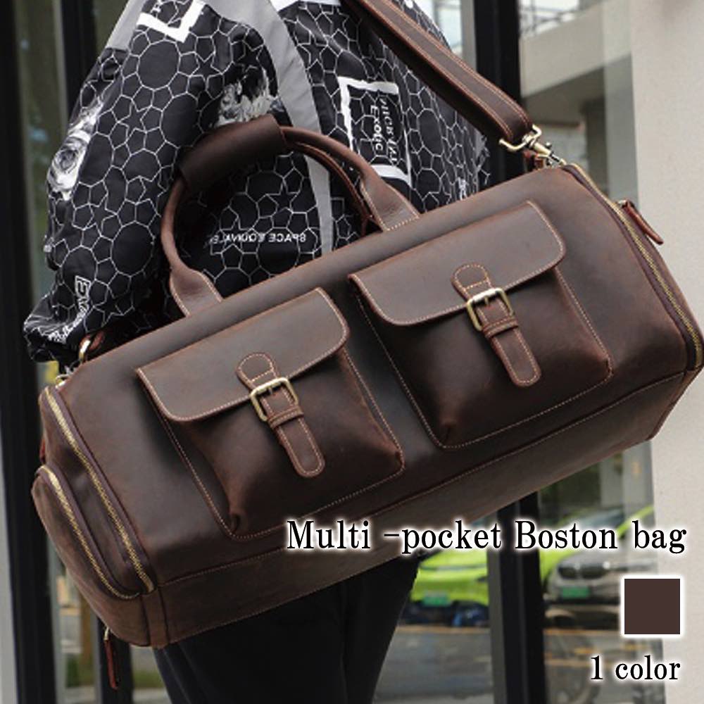ボストンバッグ メンズ マルチポケットボストンバッグ おしゃれ おすすめ 秋 レザー 夏 高校生 ボストン ブランド 40代 折りたたみ 軽量 修学旅行 トート...