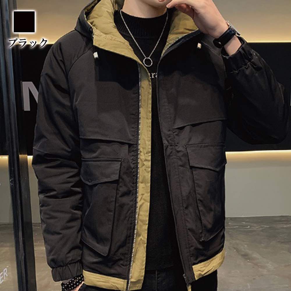 【＼クーポン利用で20%OFF!／】 ブルゾン メンズ カーゴジャケット かっこいい 防寒 ジャケット おすすめ パーカー シニア 大きいサイズ ゴルフ ボア マウンテン 秋 中綿 冬 コーデ 作業着 ブランド ビジネス きれいめ ジャンパー 厚手 キルティング less-10044019 Coat Classic(コートクラシック) サンプル画像3