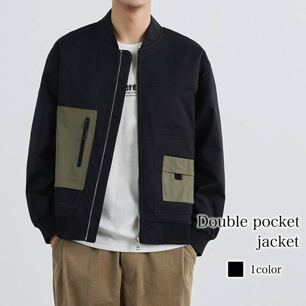 ブルゾン メンズ ダブルポケットジャケット ウェア マウンテン ジャンパー 厚手 防寒 中綿 春 ボア コーデ パーカー 冬 きれいめ おすすめ 大きいサイズ キルティング コーデュロイ ブランド アウター ゴルフ 40代 作業着 ビジネス 秋 シニア かっこいい ジャケット