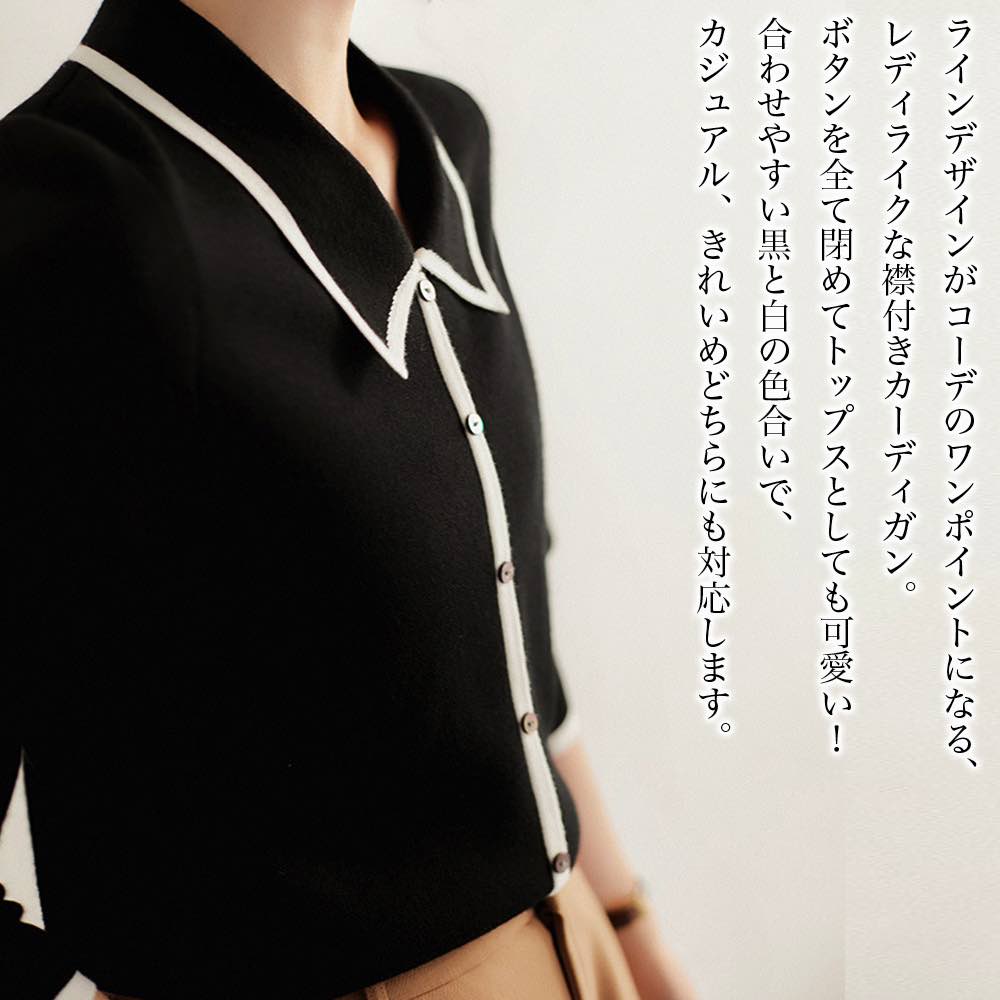 ブラウスレディースラインカラーカー...