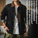 【\クーポン利用で20%OFF!/】 デニムジャケット メンズ コーデュロイMIXデニムジャケット ブランド アメカジ 春 黒 ブルゾン 大人 オーバーサイズ おしゃれ ダメージ 大きいサイズ デニムシャツ 冬 ボア 40代 パーカー 黒 ジャケット アウター セール 50代
