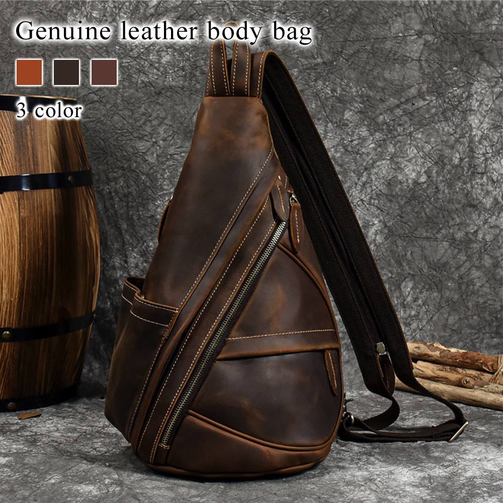 ボディバッグ メンズ 本革ボディバッグ 秋 ウエストバッグ バッグインバッグ ショルダーバッグ スポーツ 大きめ 革 ハイ おしゃれ ブランド かっこいい 防水...