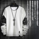 【\クーポン利用で20%OFF!/】 セーター メンズ 異素材トレーナー トレーナー サイズ リブ チェック 白色 ブランド 厚手 冬 タートルネック 綿 モー...