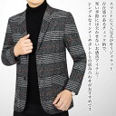 【\クーポン利用で20%OFF!/】 テーラードジャケット メンズ チェック柄ハンサムジャケット ステンカラー 白 40代 厚手 テーラード 春 ジャケット スーツ チェック 秋 カジュアル コーデュロイ 冬 中綿 大きい Tシャツ ブレザー ブルゾン テーラードジャケット