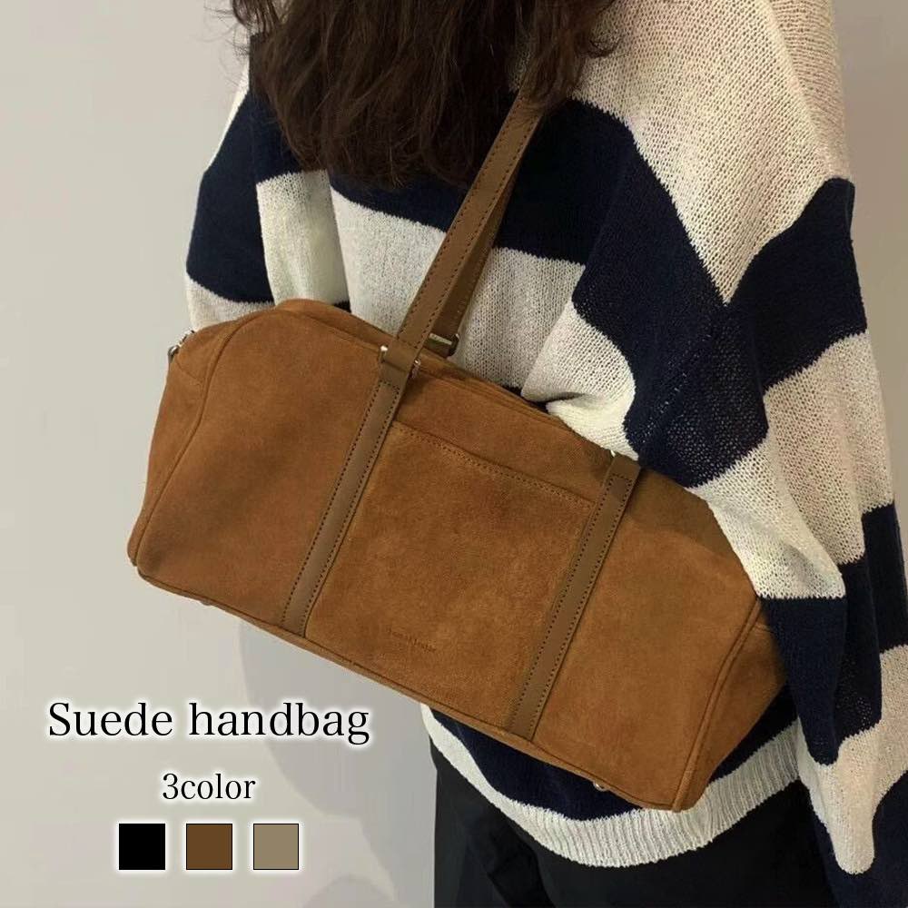 ハンドバッグ レディース スエードハンドバッグ 財布 おしゃれ トート ブランド 春 ミニ カジュアル 本革 レザー革 ミニショルダーバッグ ワンマイルバッグ ミニトートバッグ 小さめ 軽い 黒 ショルダーバッグ 人気 冬 トートバッグ ミニバッグ 斜めがけ 夏 秋