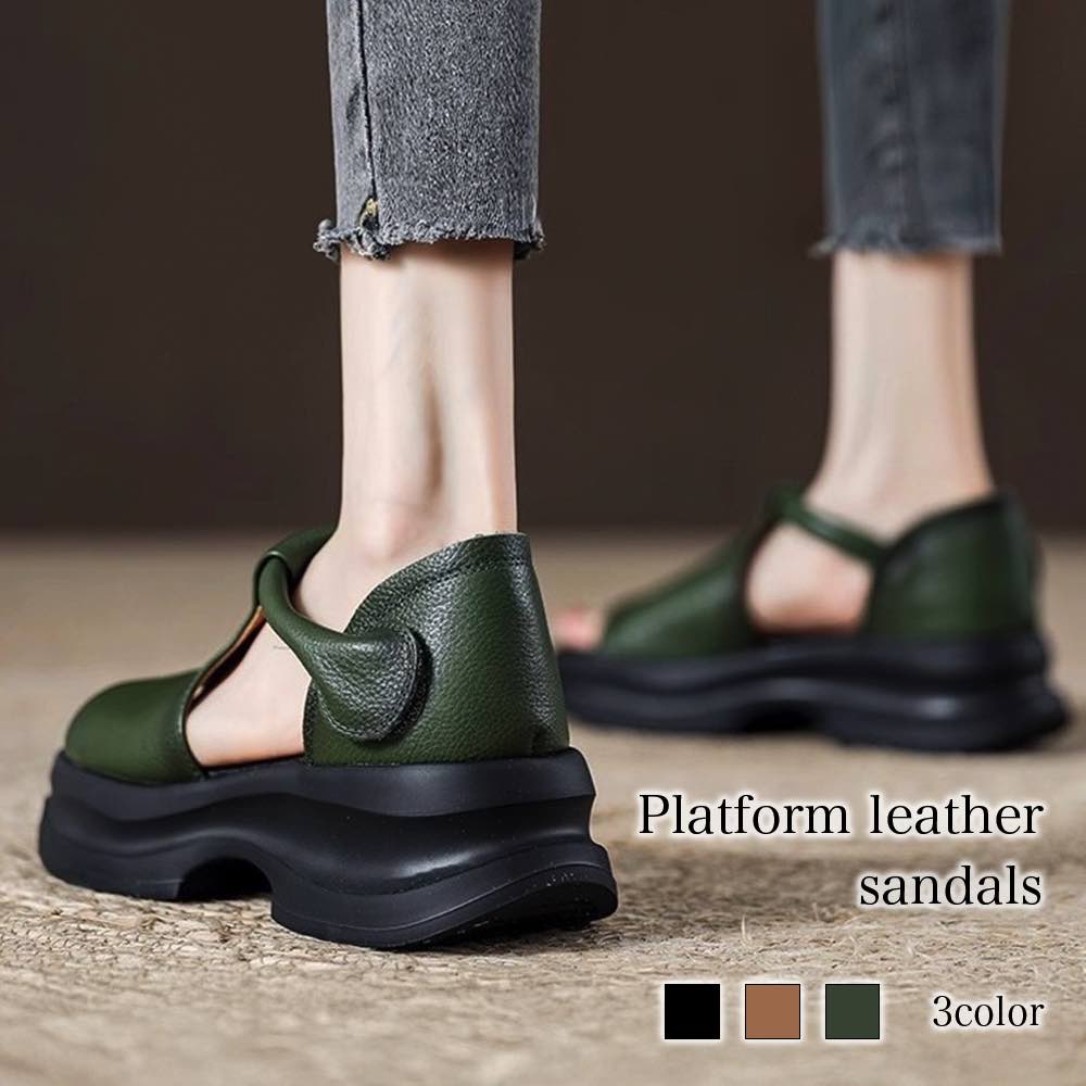 【＼クーポン利用で20%OFF!／】 サンダル レディース 厚底レザーサンダル つっかけ ボア スポーツ ブランド 白 暖かい 春 つま先 室内 皮 スリッポン 海 人気 厚底 オフィス 革 おしゃれ ヒール ビーチ 疲れにくい 秋 レザー 歩きやすい 静音 ぺたんこ スリ