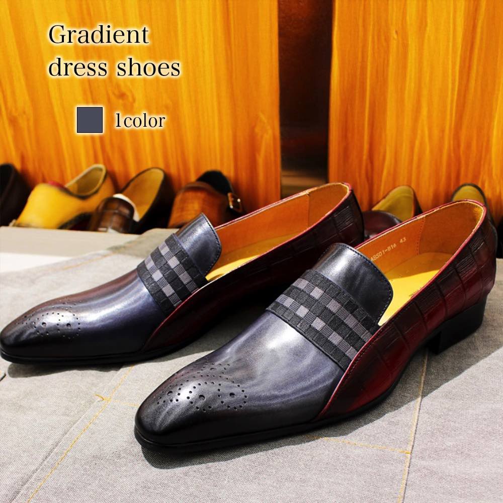 【＼クーポン利用で20%OFF!／】 ビジネスシューズ メンズ グラデーションドレスシューズ 冬 歩きやすい ショートブーツ カジュアル 革 春 軽量 おしゃれ ウォーキング 走れる 秋 ストレートチップ 夏 厚底 靴 防水 人気 革靴 滑らない レザー 本革 おすすめ O