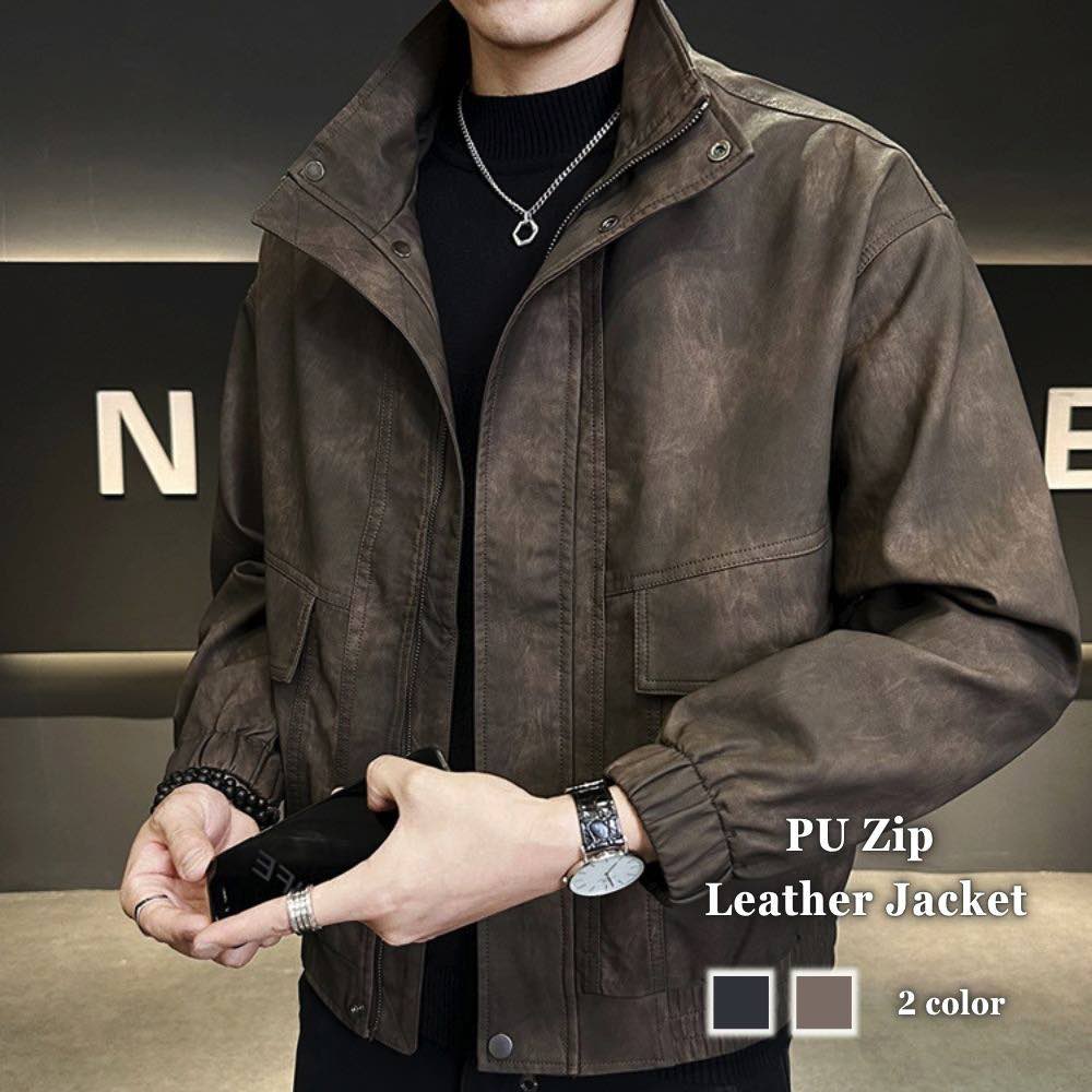 ライダースジャケット メンズ PUジップレザージャケット 50代 ブランド ダブル 秋 厚手 春 着こなし バイク 40代 セール ライダース おしゃれ ジャケット レザージャケット ショット Tシャツ シングル ブルゾン スエード レザー 革 アウター 黒 革ジャン 冬 おすすめ
