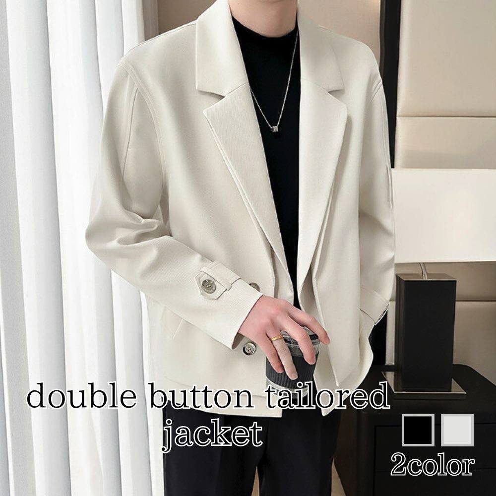 テーラードジャケットメンズダブルボ...