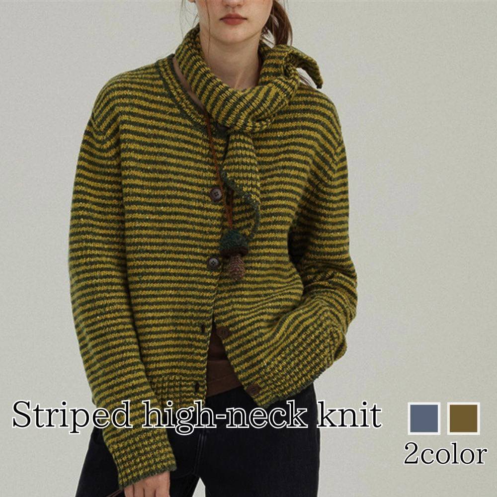 カーディガン レディース ボーダー柄ハイネックニット ベージュ 黒 長袖 ロング きれいめ 暖かい ゆったり ニット 丸首 ウール 人気 フリース 秋 Vネック ショート丈 大きいサイズ ブラック 春 ケーブル あったか おしゃれ 厚手 ブランド ジャケット 生地 オフィス 冬