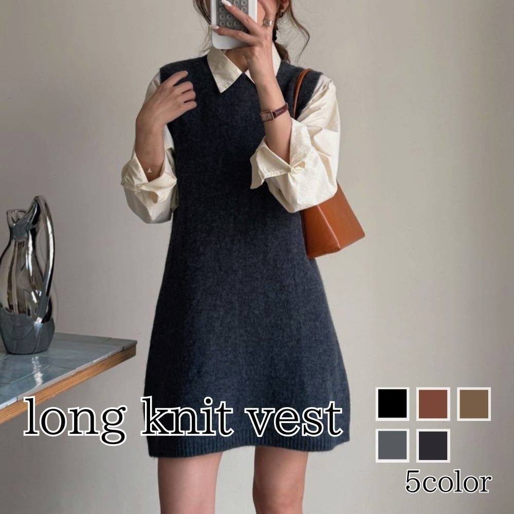 ベスト レディース ロングニットベスト あったか おしゃれ 秋 フリース ブランド 人気 春 部屋着 スーツ ニット アーガイル 厚手 スポーツ ウール ダウン...