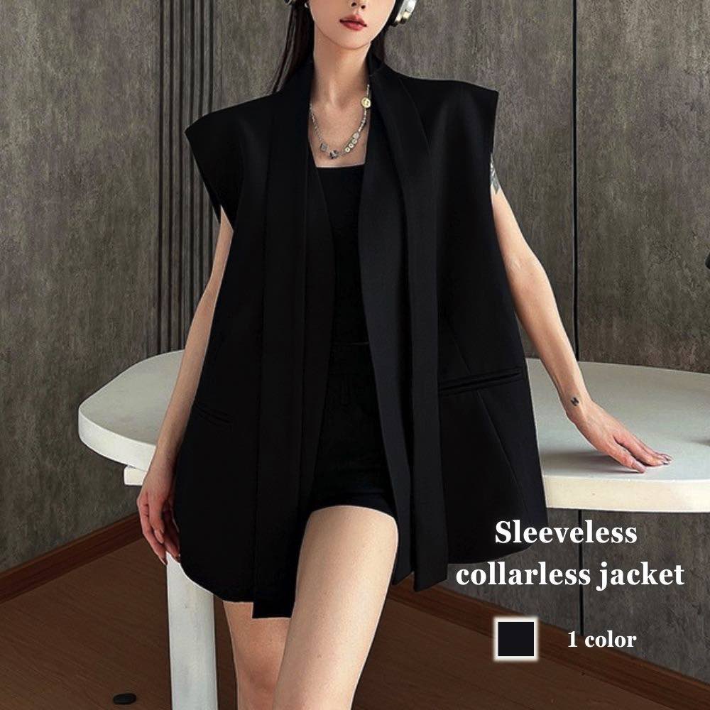 【＼クーポン利用で20%OFF!／】 ベスト レディース ノースリーブノーカラージャケット アーガイル シニア 前開き 冬 スーツ おしゃれ 人気 スポーツ アウター キルティング 可愛い ロング 羽毛 秋 お年寄り 厚手 黒 インナー あったか 襟なし 部屋着 春 ウール