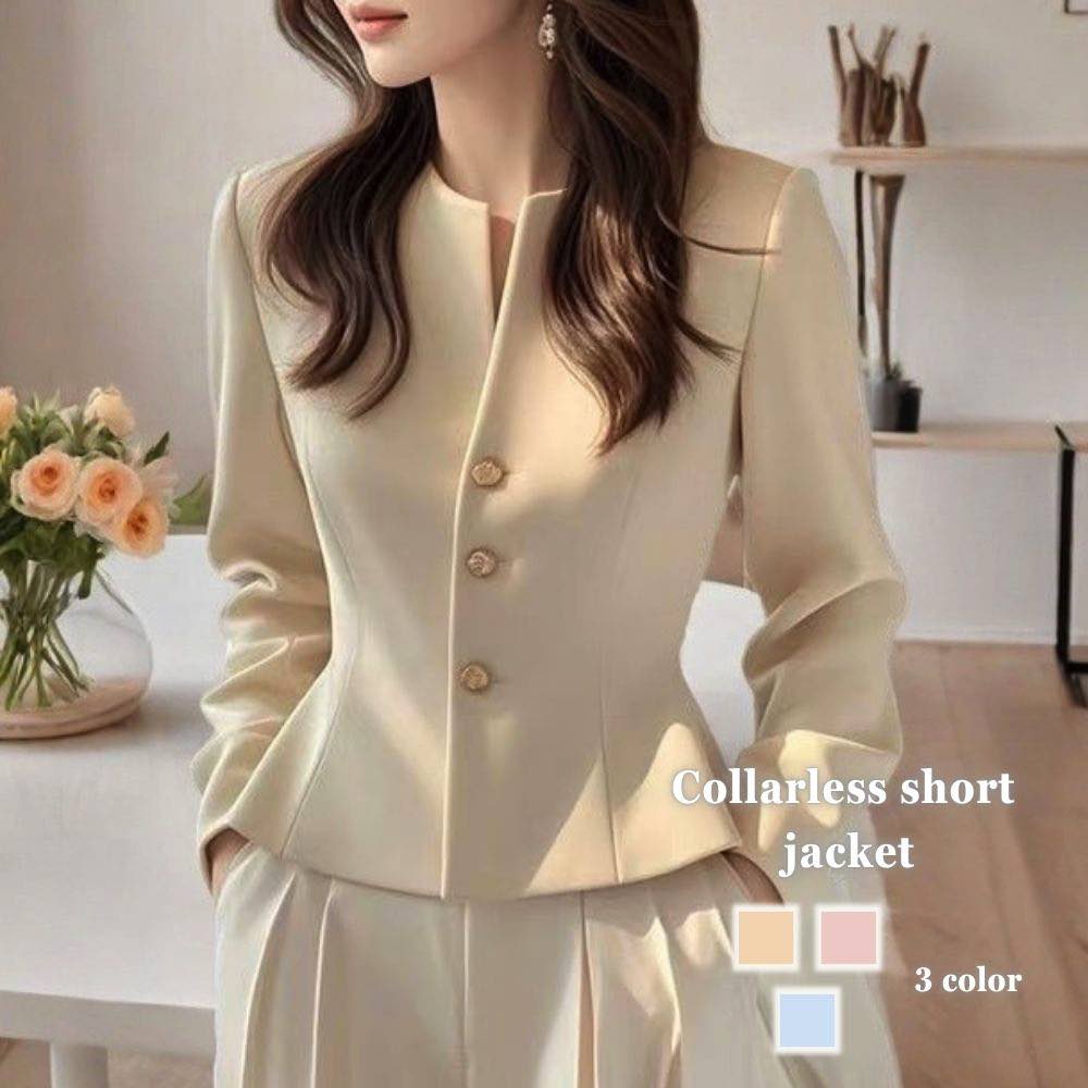 カーディガン レディース ノーカラーショート丈ジャケット ベージュ 丸首 ロング 長袖 ゆったり フリース 黒 春 ジャケット ブラック 冬 生地 Vネック 人気 きれいめ ショート丈 ウール ニット 暖かい ブランド あったか 大きいサイズ 秋 オフィス 厚手 ケーブル おしゃれ