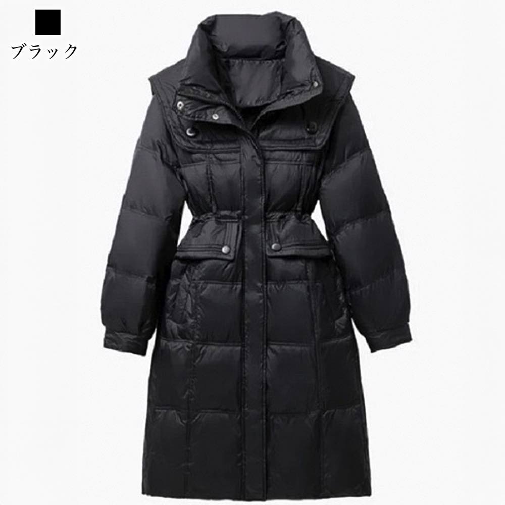 【＼クーポン利用で20%OFF!／】 ダウンジャケット レディース セーラー風ダウンコート おしゃれ 防風 秋 春 ショート 暖かい 人気 ショートコート 軽い きれいめ 赤 ダウンコート ジャンパー ロング ダウン コート 白 40代 丈 黒 大きいサイズ フード ハーフ less-10051651 Coat Classic(コートクラシック) サンプル画像3