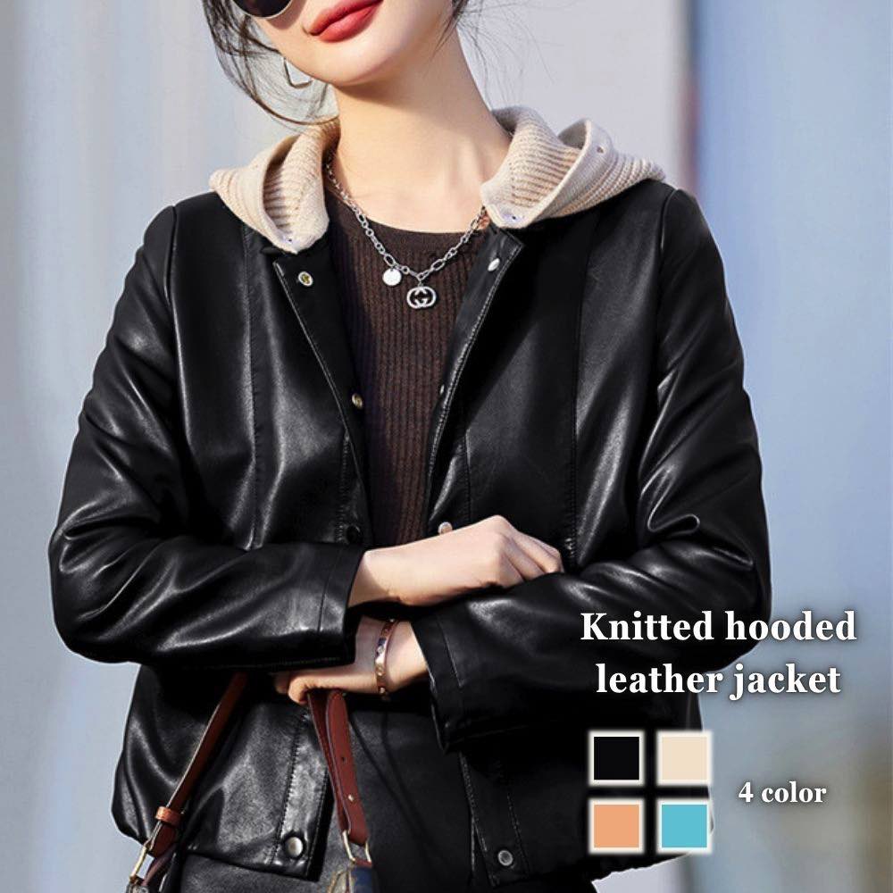 ライダースジャケットレディースニッ...