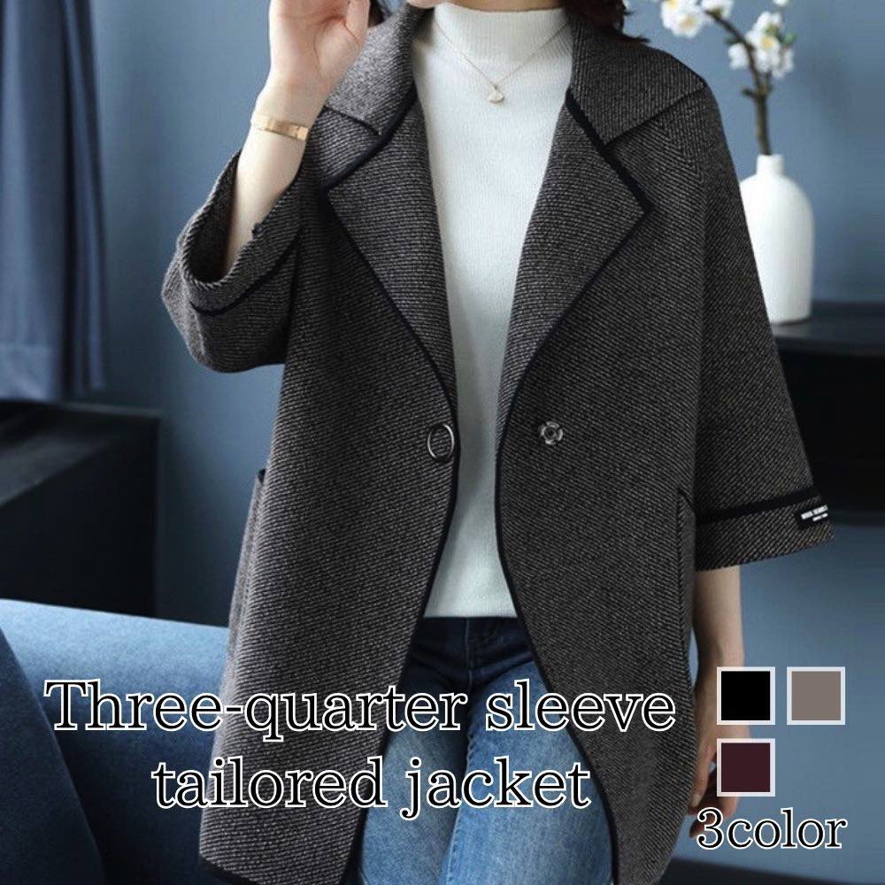 Other Jackets Jumpers - チェスターコート レディース 七分袖テーラードジャケット 人気 ショート ショート丈 ブランド 冬 大きいサイズ 50代 ロング コート トレンチコート チェック キャメル 40代 軽い 暖かい ロングコート 着こなし 春 英国 アウター 秋 ダブル ステンカラーコート 服 細身
