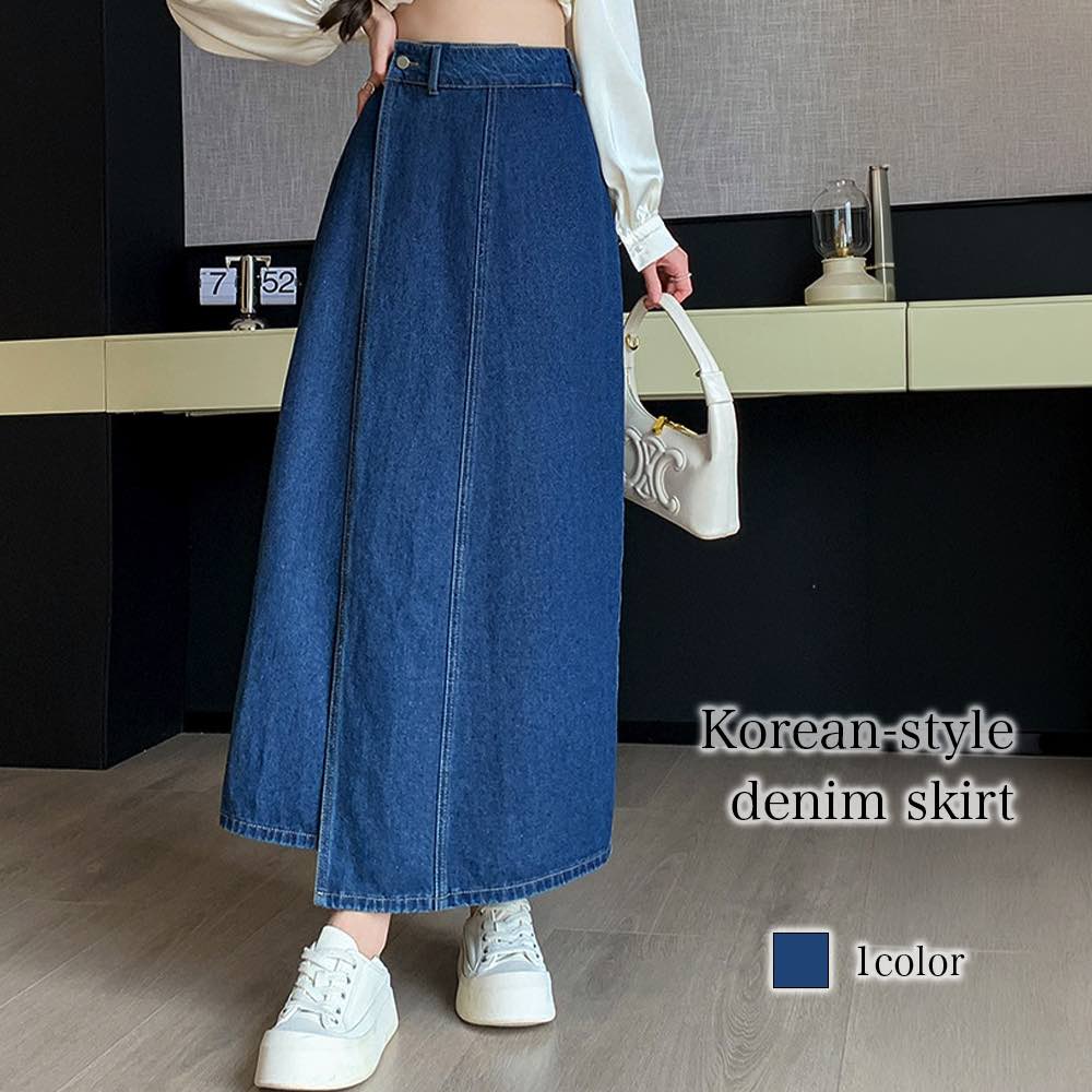 Rakuten - スカート レディース 韓国風デニムスカート ミニ スポーツ タイトスカート 人気 冬 ロング 秋 フレアスカート 40代 ひざ丈 スーツ パンツ ロングスカート 春 大人 膝丈 スカーチョ プリーツスカート 裏地 夏 カジュアル きれいめ ニット ゴルフウェア ワンピース