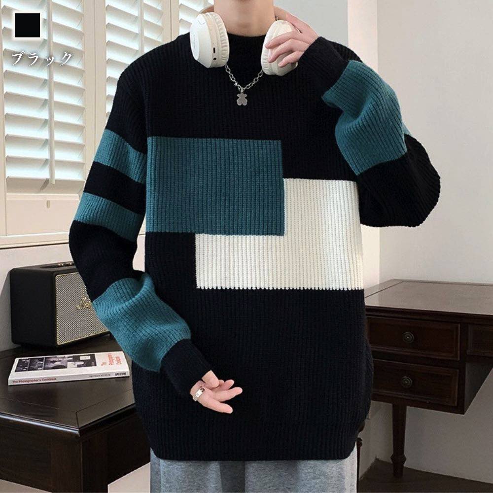 【＼クーポン利用で20%OFF!／】 セーター メンズ リブニットプルオーバー おしゃれ フリース 春 リブ チェック ニット サイズ Vネック クルーネック 冬 大きいサイズ 白色 ノルディック ゴルフ ブランド 洗える 綿 シニア ビジネス トレーナー モード系 タート less-10055873 Coat Classic(コートクラシック) サンプル画像3