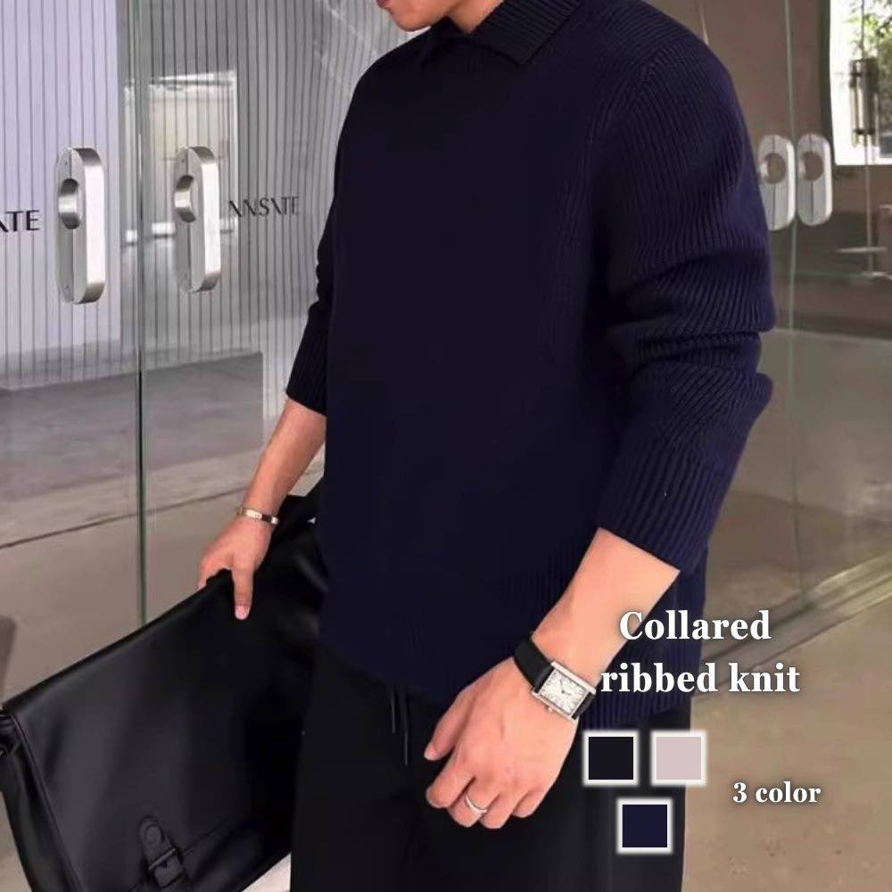 【＼クーポン利用で20%OFF!／】 シャツ メンズ 襟付きリブニット 秋 フォーマル おしゃれ しわになりにくい オシャレ 大きいサイズ ブランド 白 カジュアル 派手 インナー 暖かい 厚手 ビジネス オフィス あったか ドルマン フランネル 冬 襟付き スーツ 長袖