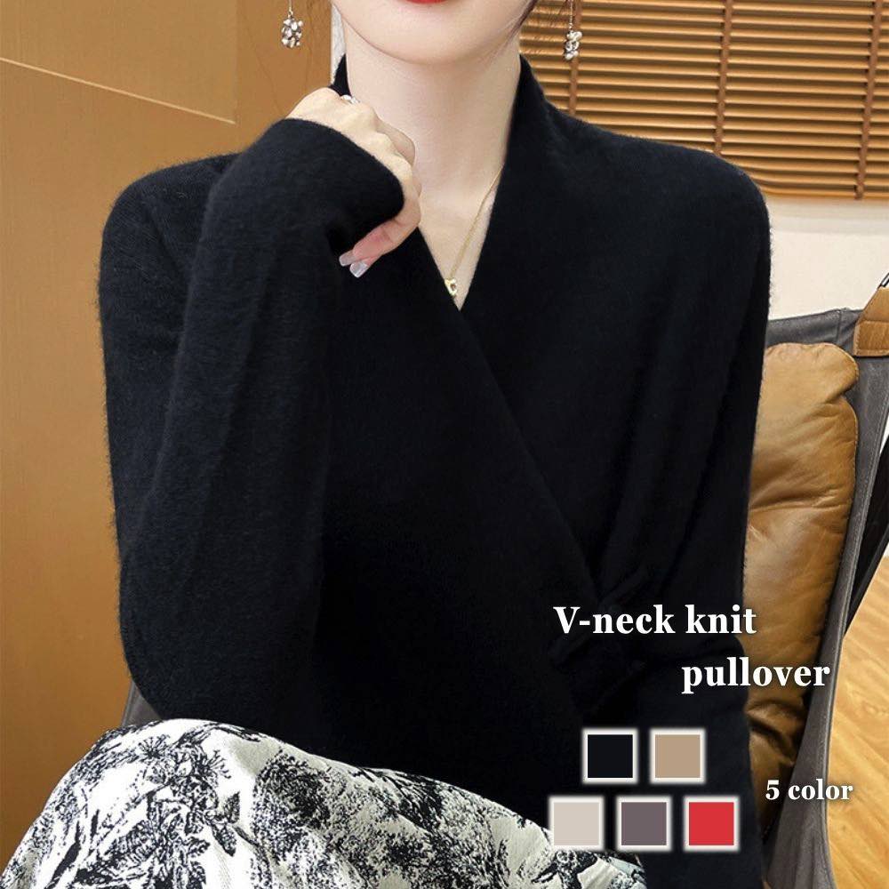 樂天商城 - セーター レディース Vネックニットプルオーバー クルーネック 長袖 Vネック ふわふわ ブランド 春 おしゃれ 人気 秋 タートルネック ノルディック ロング ざっくり 白 厚手 柄 ケーブル編み ゆる かわいい 黒 ハイネック 洗える 冬 ニット ニットセーター トレーナー