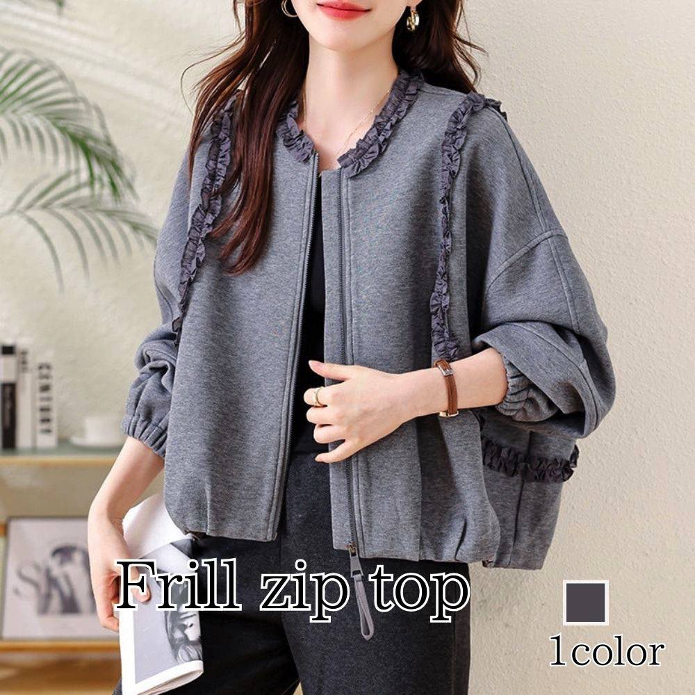 ノーカラージャケットレディースフリ...