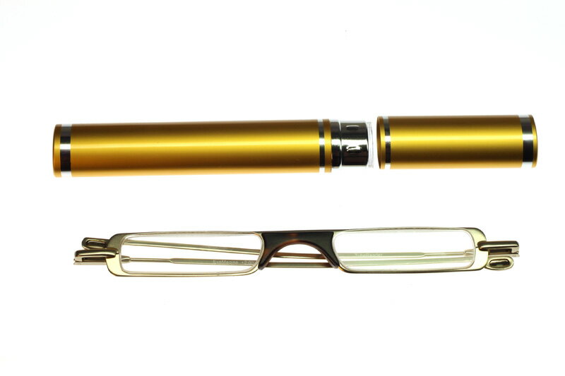 【デザイン老眼鏡】チューブリーダー ゴールド[R-TBN-GD]【アイマジン　EYEMAGINE】【男性】【女性】【..