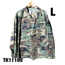 【中古】ミリタリー フィールドジャケット 米軍 ARMY 迷彩 カモフラ LARGE 8415-01-084-1656 古着 TK11109