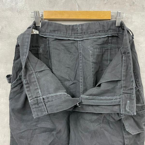 【中古】P.B.V ブラック ジップフライ ペインターパンツ T2 実寸W34in 46230 USA 海外輸入 古着 SK10401