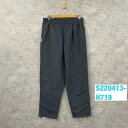 【中古】adidas グレー 裏地 スポーツウェア ジャージ 16 実寸W31in USA 海外輸入 古着 S220413-H719