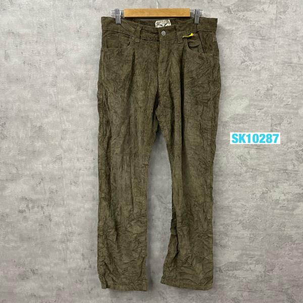 【中古】AMERICAN LIVING ブラウン ジップフライ コーデュロイパンツ 32/30 実寸W32in RN41381 USA 海外輸入 古着 SK10287