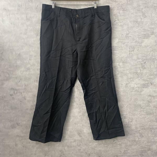 【中古】RANGER ブラック ジップフライ スラックスパンツ 実寸W41in 大きいサイズ USA 海外輸入 古着 S220823-N920