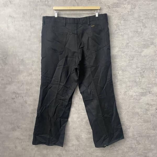 【中古】RANGER ブラック ジップフライ スラックスパンツ 実寸W41in 大きいサイズ USA 海外輸入 古着 S220823-N920