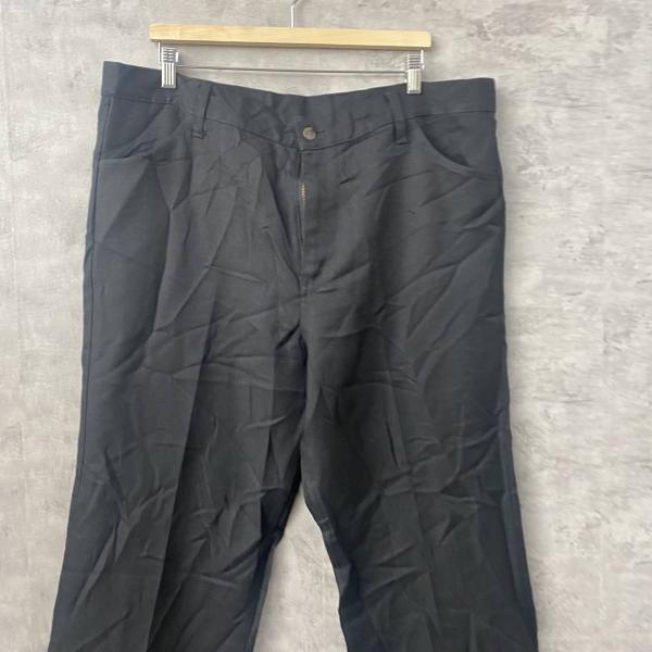 【中古】RANGER ブラック ジップフライ スラックスパンツ 実寸W41in 大きいサイズ USA 海外輸入 古着 S220823-N920