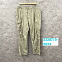 【中古】ROTHCO カーキベージュ 軍パン ミリタリーパンツ 39IN TO43IN 実寸W40in 1227-0429-kp-0704 USA 海外輸入 古...