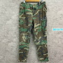 【中古】迷彩 カモフラ 米軍 軍パン ミリタリーパンツ ボタンフライ 31TO35IN 実寸W33in 8415-01-184-1351 USA 海外輸入 古着...