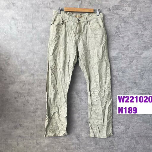 【中古】Wrangler ベージュ リラックスストレート ジップフライ カラーパンツ 32×32 実寸W32in 99RSWCA USA 海外輸入 古着 W221020-N189 【中古】Wrangler ベージュ リラックスストレート ジップフライ カラーパンツ 32×32 実寸W32in 99RSWCA USA 海外輸入 古着 W221020-N189