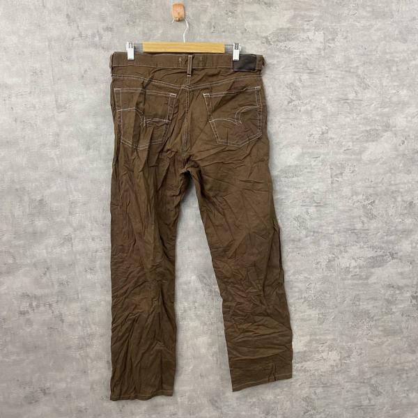 【中古】Lee Cooper ブラウン ジップフライ カラーパンツ 36×34 実寸W35in LC10ZP USA 海外輸入 古着 S221025-N1285