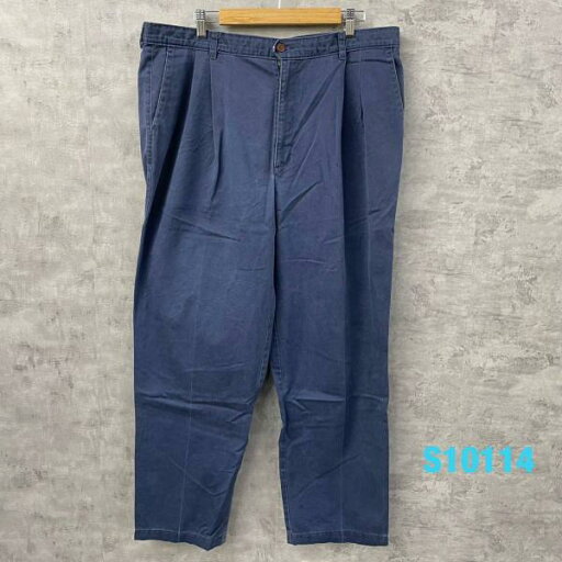 【中古】DOCKERS ネイビー ジップフライ ツータック チノパンツ W40L32 実寸W40in 404438118 USA 海外輸入 古着 S10114 【中古】DOCKERS ネイビー ジップフライ ツータック チノパンツ W40L32 実寸W40in 404438118 USA 海外輸入 古着 S10114