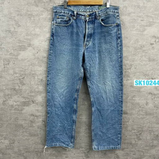 【中古】TUBE WEAR ライトブルー ボタンフライ デニムジーンズパンツ 実寸W34in USA 海外輸入 古着 SK10244 【中古】TUBE WEAR ライトブルー ボタンフライ デニムジーンズパンツ 実寸W34in USA 海外輸入 古着 SK10244