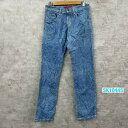 【中古】BREAK DOWN ブルー ボタンフライ デニムジーンズパンツ 38 実寸W28in USA 海外輸入 古着SK10445